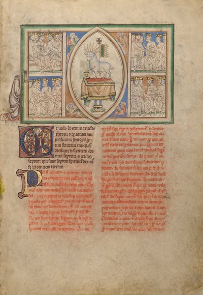 The Vision of the Lamb in the Midst of the Four Living Creatures and the Twenty-Four Elders by Unbekannt Unbekannt